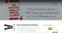 Desktop Screenshot of churchtherapy.com